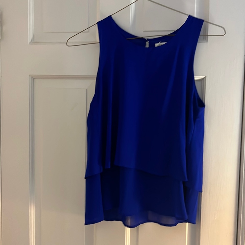 Blue Dressy Tank by Monteau Size M